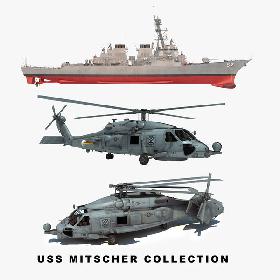 USS Mitscher Collection 3D model